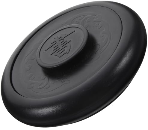 GALPADA Tintero para Escribir Piedra de Tinta China de 4 Pulgadas Tapa Placa de Tinta para Caligrafía Tradicional para Dibujo y Pintura Uso Escolar y Artístico