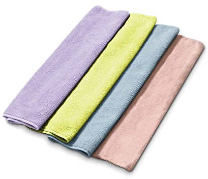 Mery - Pack de 4 Bayetas de Microfibra Ultra Absorbentes, Superresistente, Secado Rápido, Lavables, No Deja Rastro, Limpieza Eficiente y Duradera, Medidas 38x36 cm