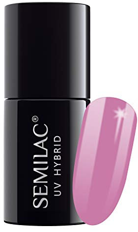 SEMILAC 278 Soft Pink Gel Nail Polish. 100% Odourless, Long Lasting & Easy To Apply. UV/LED Gel Nail Varnish For Manicure & Pedicure At Home Or Salon 7ml