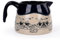 Autumnlife Jarra de leche de porcelana, 570 ml, jarra de leche grande, jarra de leche con asa, jarra de leche retro para café, leche, salsas