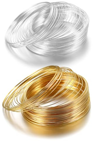 200 Pièces De Fil De Perles De Bracelet, Fil D'Acier Pour Bijoux, Fil D'Argent Artisanal, Accessoires De Fabrication De Bijoux