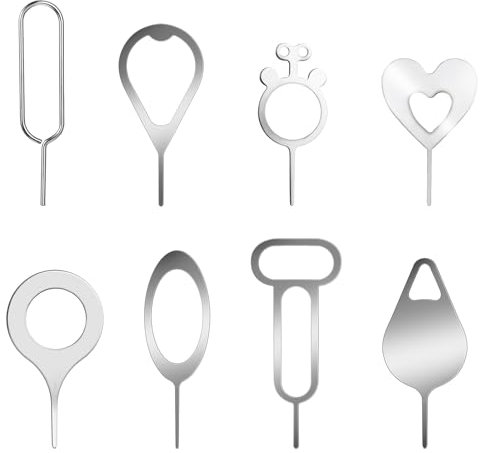 Teaaha 8 unidades de agujas para tarjetas SIM, repuesto para tarjeta SIM, herramientas de extracción para tarjetas SIM