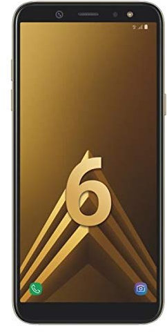 Samsung Galaxy A6 Smartphone, 14,25 cm (5,6 Zoll), 32GB Interner Speicher und 3GB RAM, gold - Französische Version