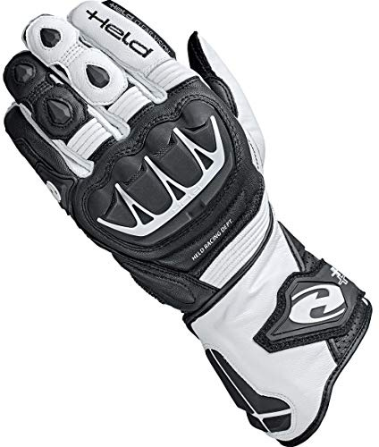 Held Motorradhandschuhe lang Motorrad Handschuh Evo-Thrux II Sport Handschuh schwarz/weiß 12, Herren, Sportler, Ganzjährig, Leder