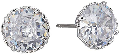 kate spade new york That Sparkle Round Earrings, Clear/Silver, One Size