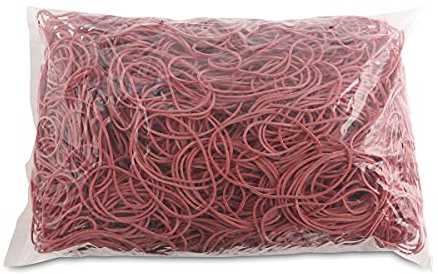 OFFICE PRODUCTS gummiband diameter: 60 mm färg: röd/vikt: 1 000 g – 1 kg/gummiringar gummi/gummi 60%/gummi för hemmet kontor skola