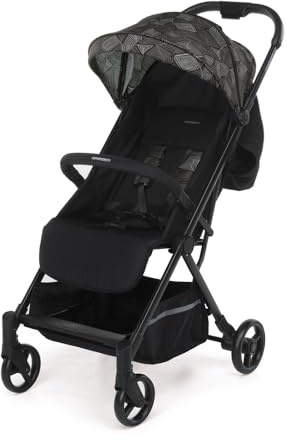 Foppapedretti Kompakt Voila-barnvagn, för barn 0–15 kg (0–3 år), stängning med 1 hand, självstående, justerbart ryggstöd, bärbart, dörrföremål, aluminiumram, graffiti