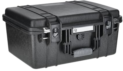 Rollei Hard Case 4636 Koffer – Extrem robuster, bruchsicherer, wasserdichter und staubdichter Koffer mit Flexibler Innenausstattung, automatischer Druckregulation und Diebstahlschutz