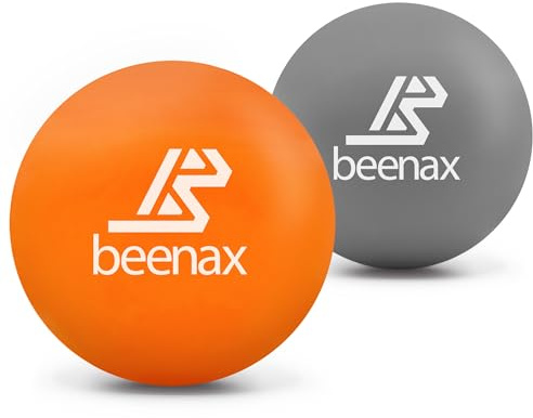 Beenax Physical Therapy Massage Balls for Trigger Point, Muscle Knots, Deep Tissue, Myofascial Release, Yoga, Rehab, Physiotherapy - Pain Relief for Shoulders, Back, Neck, Foot, Body