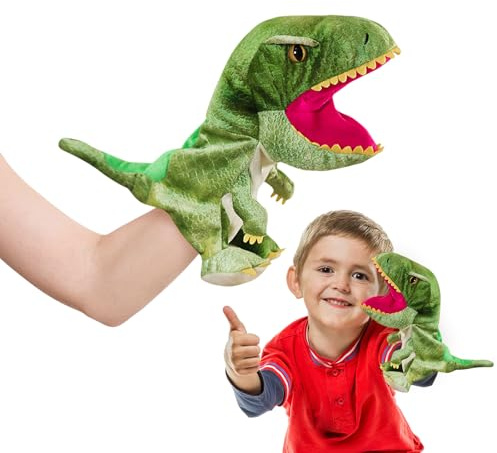 ACTOYS Marionnettes de main et en forme d'animal pour enfants, bonhomme de peluche pour fêtes et cadeaux d'anniversaire