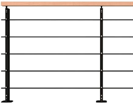 INITIO - Kit garde-corps 2m prêt à poser en aluminium