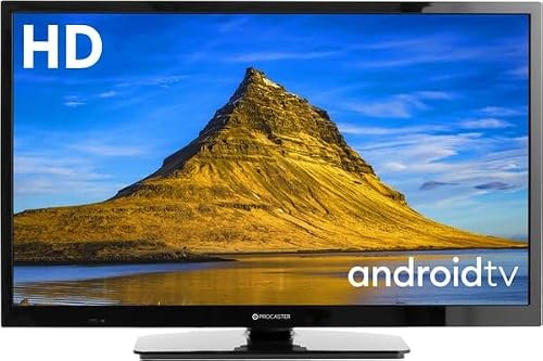 ProCaster LE-24A551H 24” HD Ready Android TV, DVB-T2/C, HDR10, WiFi, Chromecast, 12V & 230V, CI+