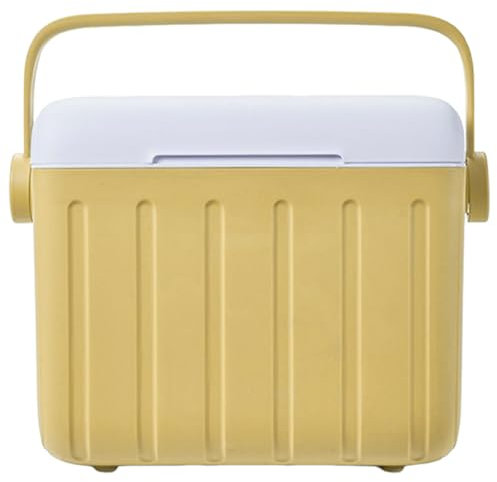 Cool Box Picnic Cooler 6 L, Camping Fridge with Ice Pack, Insulated Chest for Preparing Meals, Road Trips, Fishing Milk Storage, Outdoor Adventure, Car Consumption, Construction