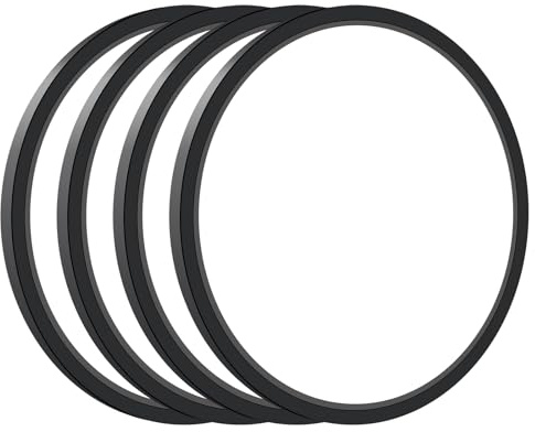 slochi 4Pack Bathroom Light, 3000K/4000K/6500K 3 Color Temperature, Waterproof, Round, Modern, Flush Ceiling Light for Bathroom, Kitchen, Bedroom, Hallway and MoreØ30CM(Black)