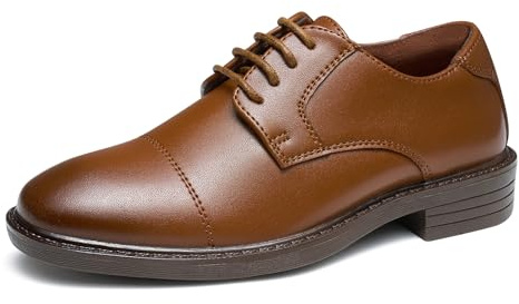 GINNI Chaussures Oxfords pour Garçon Chaussure Costume Enfant pour École Mariage Lacets Garçon Derbies