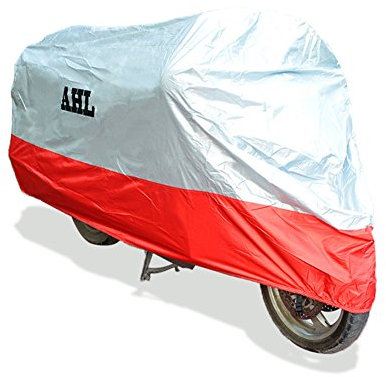 AHL Funda para Moto Funda Protector Cubierta Resistente A Prueba de UV (Rojo,XL)