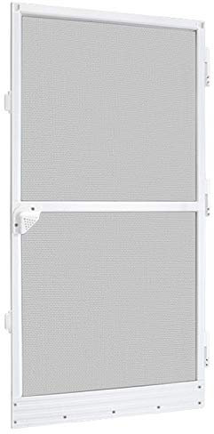 HENGMEI Fliegengitter Insektenschutz Tür bis max. 120x240cm Alu Rahmen Mückengitter Moskitonetz Fliegenschutz aus Fiberglasgewebe