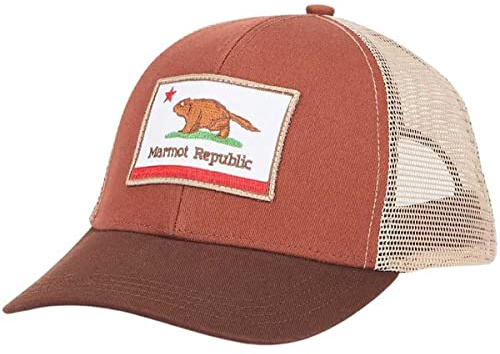 Marmot Herren Retro Trucker Baseballkappe, Picante/Whiskey Brown, Einheitsgröße EU