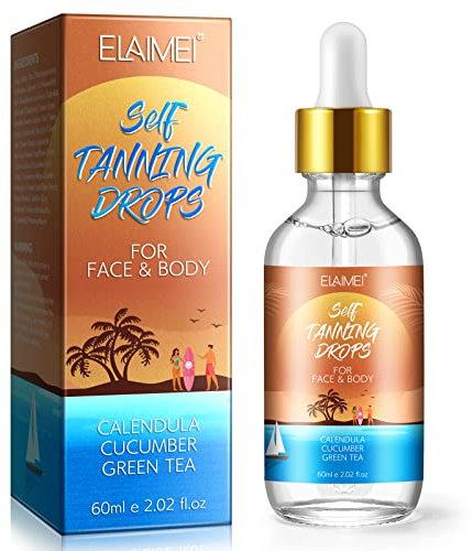 Selbstbräuner-Tropfen – Gesichts-Selbstbräuner-Tropfen mittlerer Farbe – Bronzer-Tropfen – Selbstbräuner für das Gesicht – Selbstbräuner-Gesichtsbräuner.