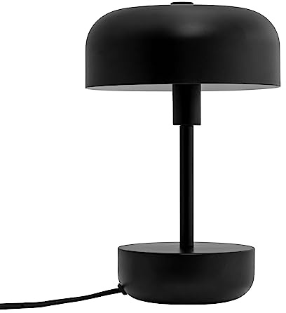 Dyberg Larsen Haipot Tischlampe Schwarz | Schreibtischlampe 17cm in Dänischen Design | Tischleuchte im retro und modernem Ausdruck | Leselampe für den Innen | Lampe ohne leuchtmittel G9/9W