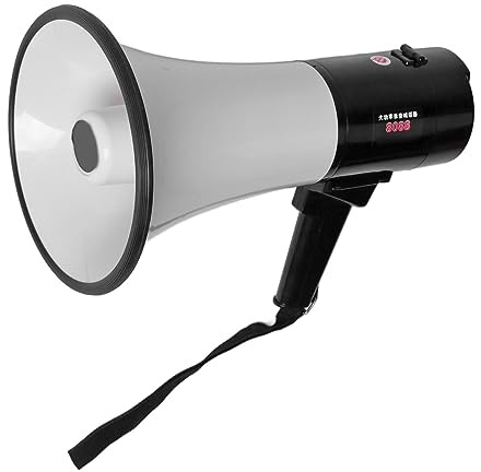 Portable Megaphone Bullhorn, 40W Handheld Megaphone Speaker Supports Recording and Playback, with 3000mah Battery for Publicizing Hawking in Outdoor