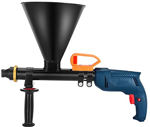 Pistola elettrica per Malta, Macchina per Malta da 850 W, Spruzzatore Portatile per Malta per Malta con 2 ugelli, per muri di Mattoni Puntamento di Pavimenti(220V)