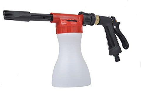 BESPORTBLE Auto Schaumsprüher Schlauch Autoschaum Reinigungssprühdüse Hochdruckreiniger Autowaschschaumsprüher Sprühflaschen Nebelsprüher Wasserpistole Zubehör Tragbar Rot