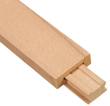 QUARKZMAN 2 Stück Holzschubladenführungen, klassische Holz-Mittelstreckenführung, Ersatz-Set für Holzschubladen-Gleitschienen, 20 Zoll (50 cm)