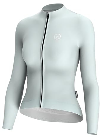 INBIKE Maillot Ciclismo Mujer Largo Ropa Bici MTB Carretera Bicicleta Outdoor Deporte Secado Rápido Transpirable Camiseta Manga Montaña Bolsillos Reflectantes Verde M