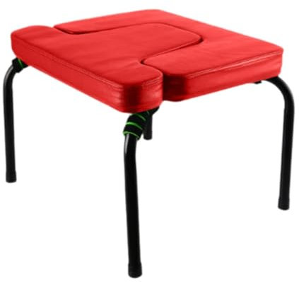 JISADER Yoga Kopfstandbank Praxis Kopfstand Yoga Inversion Stuhl Yoga Kopfstand Hocker, Rot Keine Matte