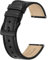 BISONSTRAP Leder Armband, Klassisches Ölgewachstes Leder, Uhrenarmband für Herren und Damen, Schnellverschluss, 22mm, Schwarz (Schwarze Schnalle)