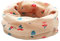 ENSTAB Baby Schal Baumwolle Loop Schal Kinder Baby Loop Hals Wärmer Schlauchschal Mädchen und Junge (A-Beige-Kleine Blume)