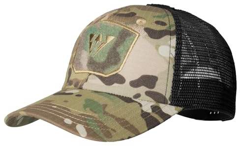 IDOGEAR Casquette de Baseball Tactique en Maille Respirante Casquette Militaire pour Hommes et Femmes Pêche Randonnée Casual(Camo)