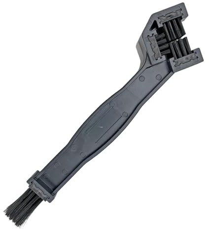 Cepillo De Limpieza De La Cadena De Bicicletas - Limpiador De La Cadena De Motocicletas - Cepillo De Limpieza Web De Bicicletas Y Motocicletas | Fuera De Nylon De Nylon De 3 Lados Con Mango Ergonómico
