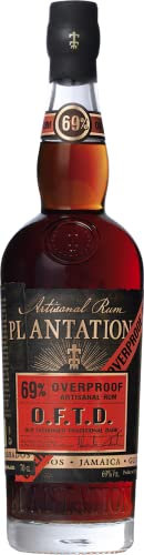 PLANTATION RUM - Old Fashioned Traditional Dark - Rhum - 69% Alcool - Origine : Caraïbes - Bouteille 70 cl