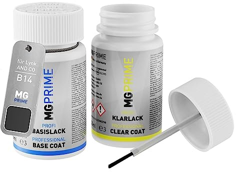 MG PRIME Billack lackstift för Lynk AND CO B14 Swarowski Black Metallic +1K