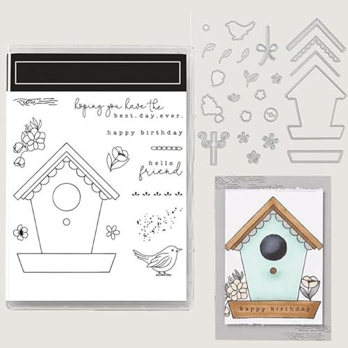 Stempel Und Stanzformen Für Die Kartenherstellung, 2024 Gummistempel, Kartenherstellungsstempel Und Stanzformen, Silikon-Stimmungsstempel Für -Metallstanzungen, Kuchen, Silikonstempel