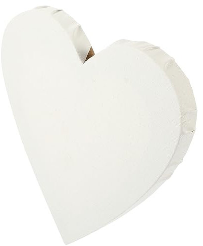 STOBOK Ölgemälde- in Herzform Vielseitige Kunstplatte Aus Holz für Studentenprojekte und Als Heimdekoration.