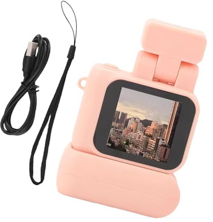 Uqezagpa Campus Camera 1080P Digital Camcorder 90° Flipflash 1.44In Screen Automatic Looped for Travel Sports