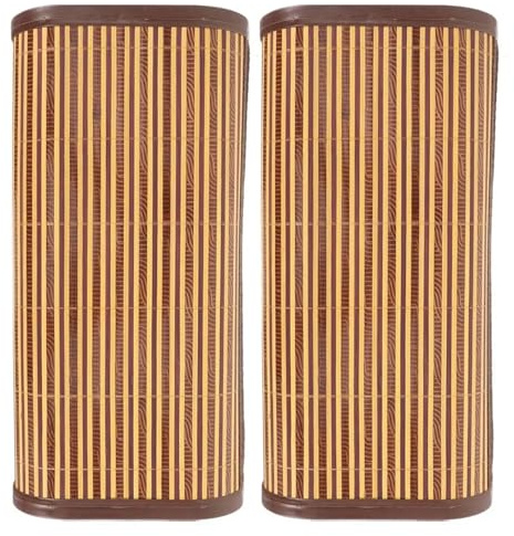 NihaoWXM Sauna Kopfstütze Holz 2Pcs Sauna Kopfstütze Hohl Bambus Kissen Zylindrische Unterstützung Atmungsaktive Zubehör