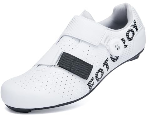 FOTGROY Mens Road Bike Cycling Shoes Women Compatible with SPD-SL Pedal Compatible Installation KEO Cleats