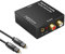 MISOTT Audio Digitale a Convertitore di Analog DAC, SPDIF Toslink Coaxial a Analog Stereo L/R Adattatore con 3.5mm Jack e cavo ottico per PS3, PS4, XBox, DVD