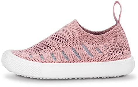 JAN & JUL Baby Toddlers Kids Boys Girls Light-Weight Breathable Breeze Xplorer Knit Sneakers, Non-Slip Air Cushion Soles, Slip-on Shoes