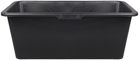 Maurerwanne Eckig 65L für Baustelle Haushalt Garten Mörtelkübel extrem Stabiler Baueimer mit verstärktem Boden (3er Set 65 Liter)