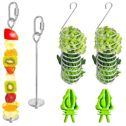 LJZP 6Pcs Rat Enrichment Toys, Stainless Steel Rat Foraging Toy
