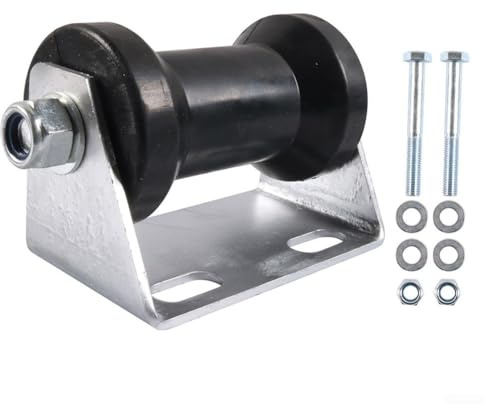 Kit de rodillos de remolque de barco de 5 pulgadas con soporte de acero galvanizado y accesorios de montaje que proporcionan una experiencia de transporte estable y suave