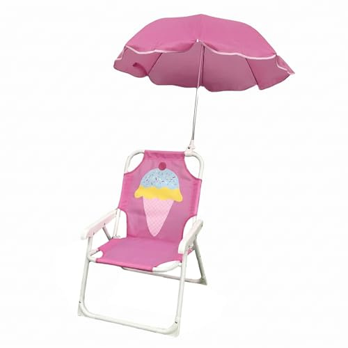 Silla de jardín para niños pequeños Silla de playa plegable para bebés con sombrilla - Sillas de camping para niños pequeños de tiburón de dibujos animados livianas Azul 27.56 × 19.49 pulgadas