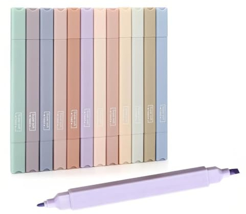 Alpwood 12 Dual Tips Aesthetic Journaling Pennor Set