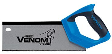 Draper 82200 Venom Double Ground 12PPI Tenon Saw, 300 mm Blade Length Blue