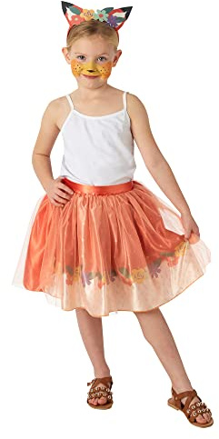 Rubie's Officiell Fox Tutu set för barn, djurkostym, skogsskapelser, en storlek ca 3–6 år